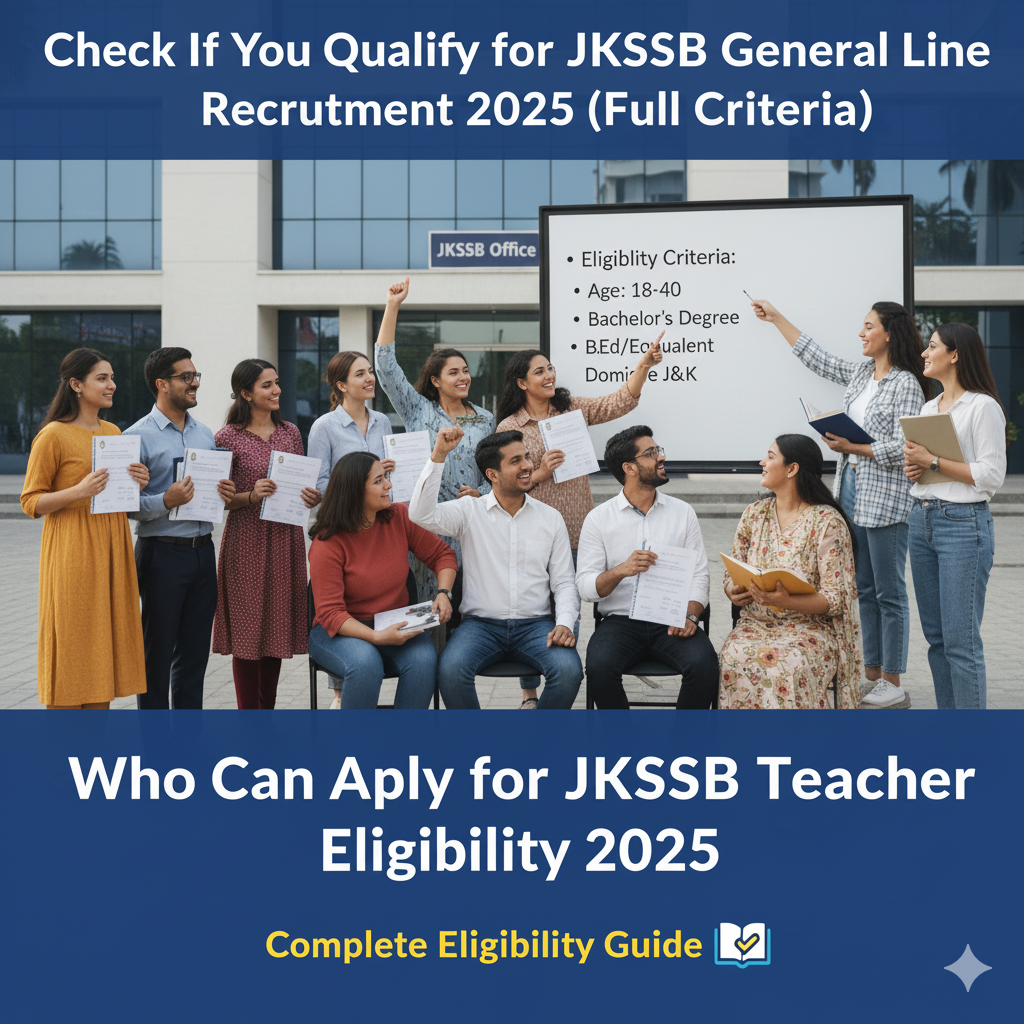 JKSSB General Line Teacher Eligibility 2025